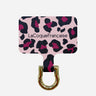 Adaptateur Personnalise Leopard Rose Et Bordeaux