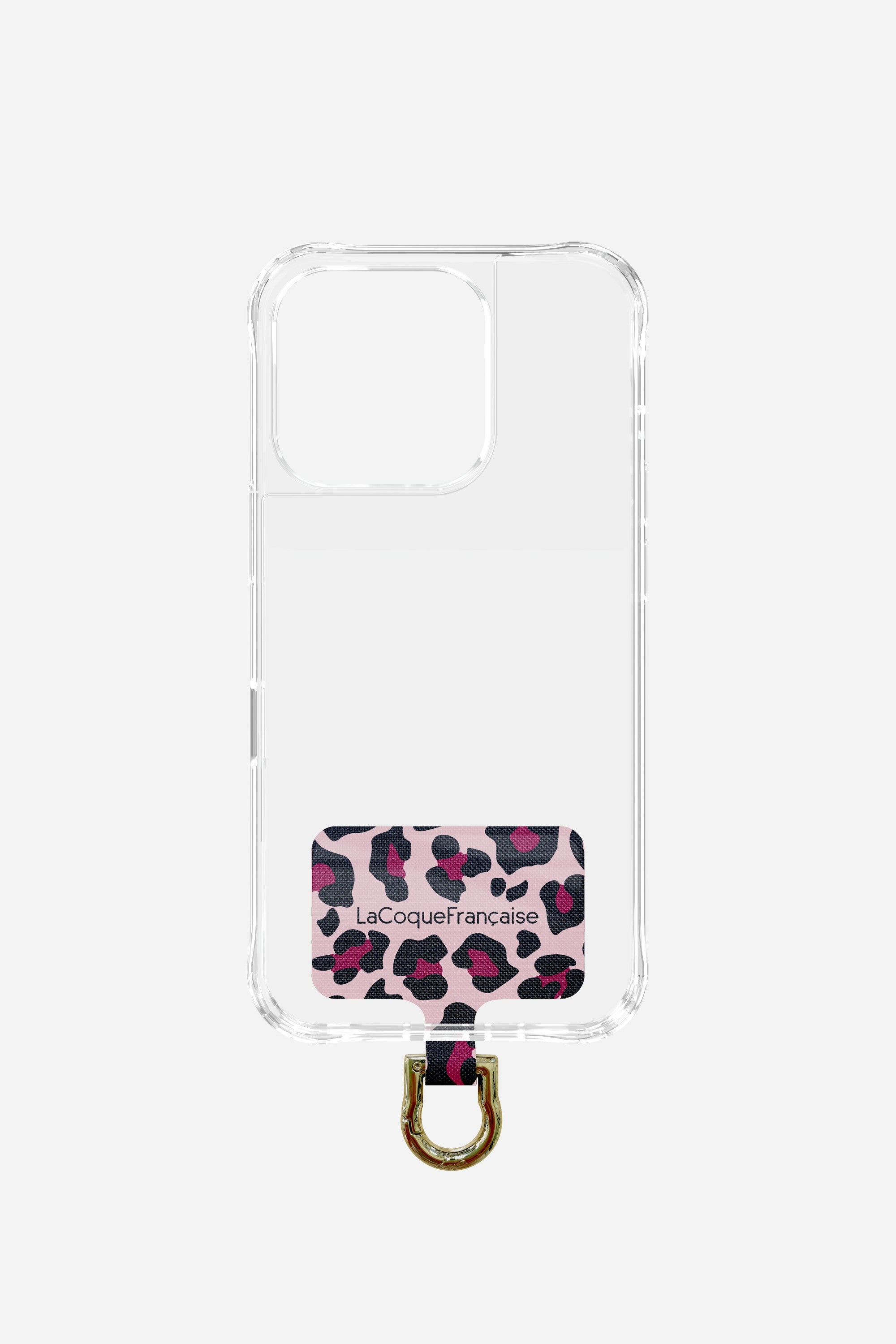 Adaptateur Personnalise Leopard Rose Et Bordeaux