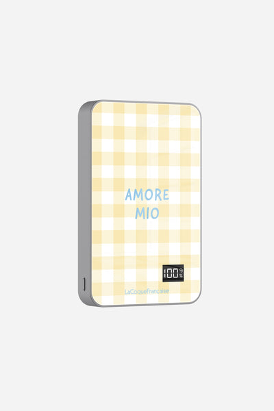 Batterie Magsafe Amore Mio Vichy Jaune Jaune 10 000 Mah