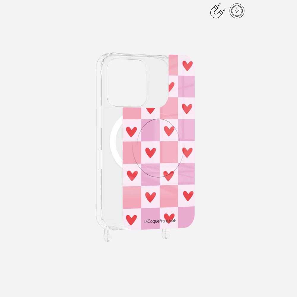 Plaque Magnetique Imprimee Coeur Carreau