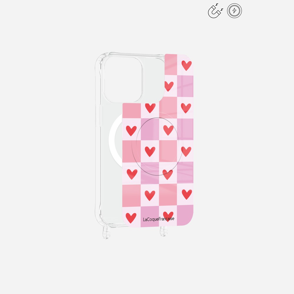 Plaque Magnetique Imprimee Coeur Carreau