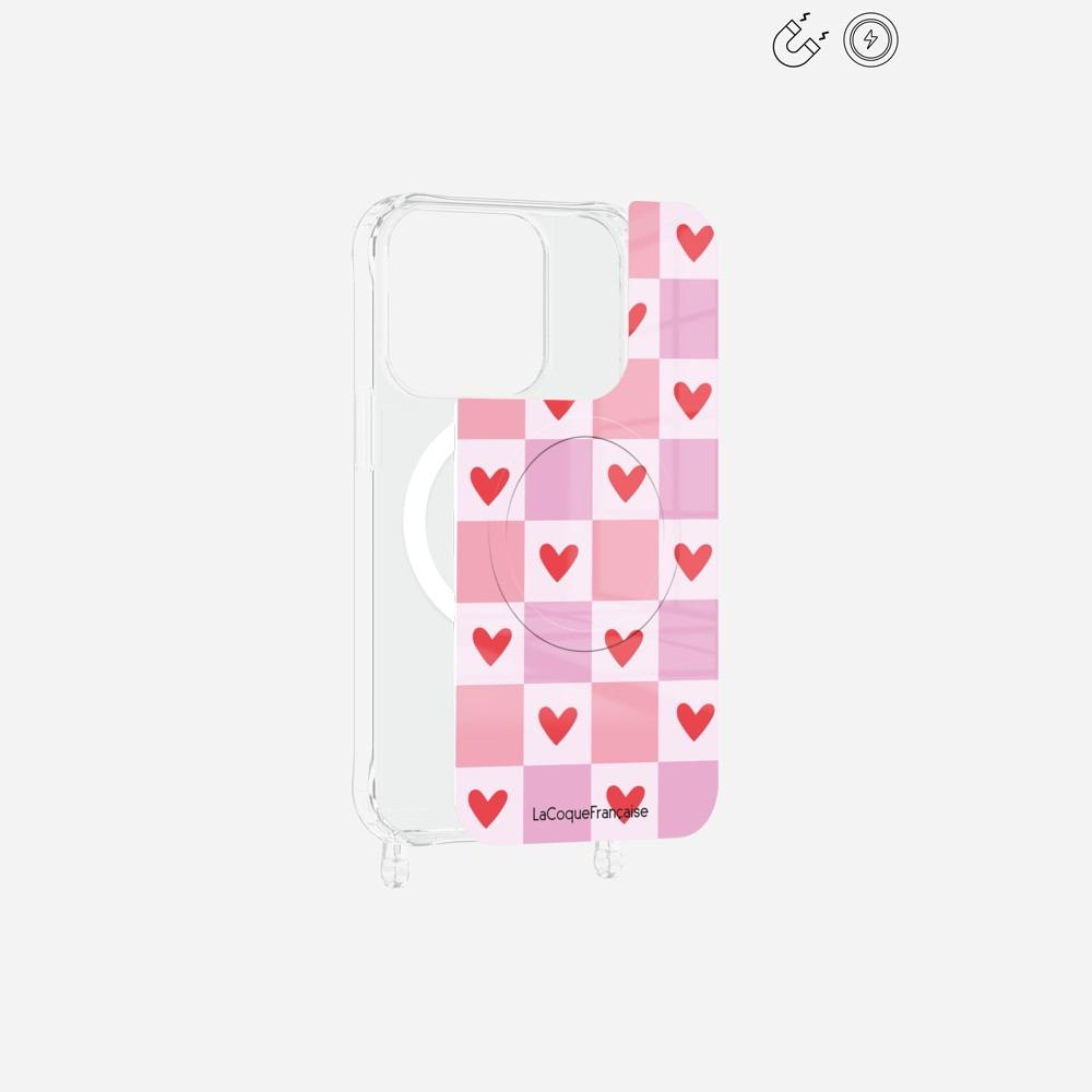 Plaque Magnetique Imprimee Coeur Carreau