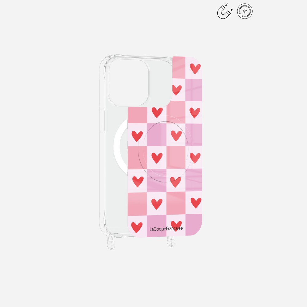 Plaque Magnetique Imprimee Coeur Carreau