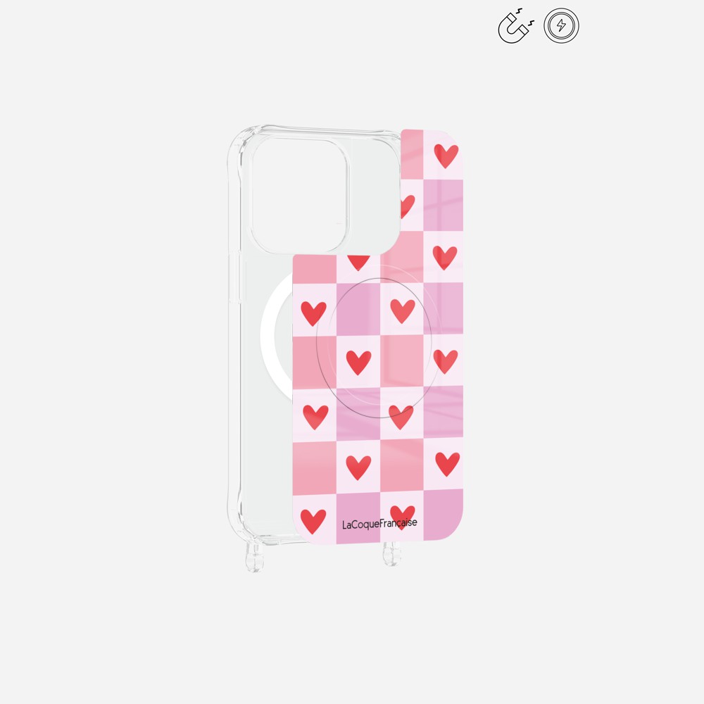 Plaque Magnetique Imprimee Coeur Carreau