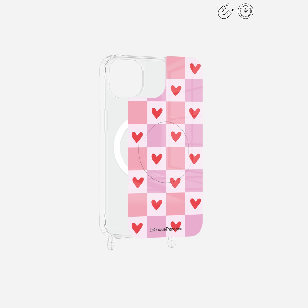 Plaque Magnetique Imprimee Coeur Carreau