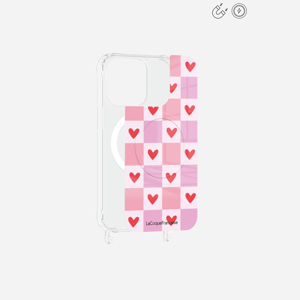 Plaque Magnetique Imprimee Coeur Carreau