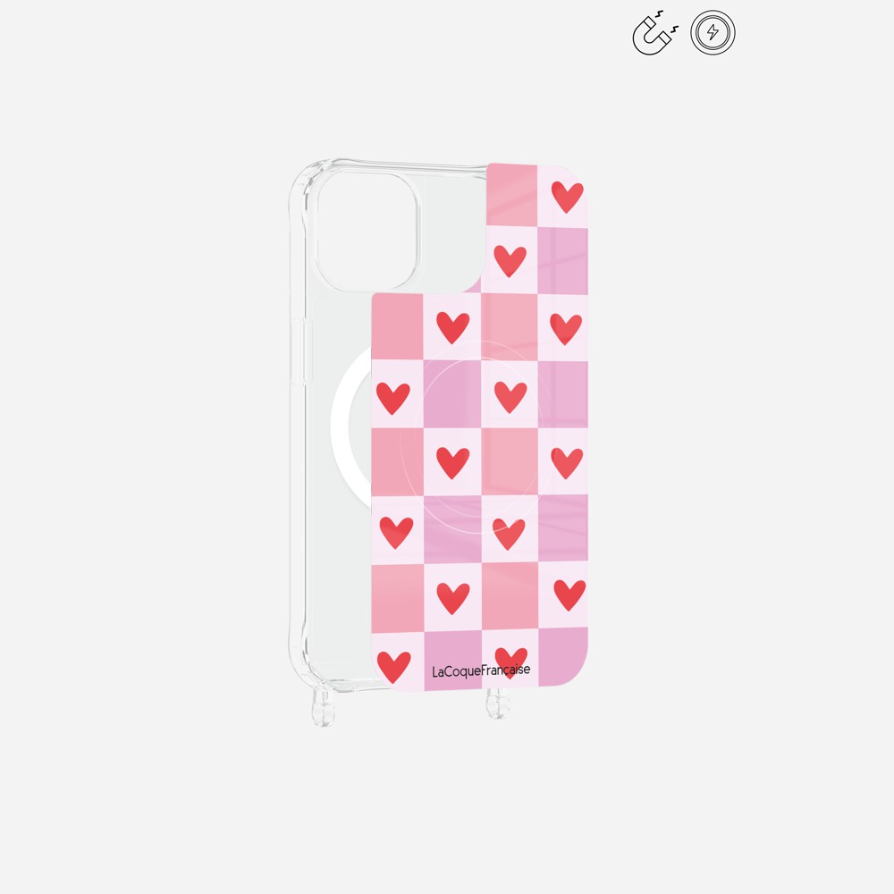 Plaque Magnetique Imprimee Coeur Carreau