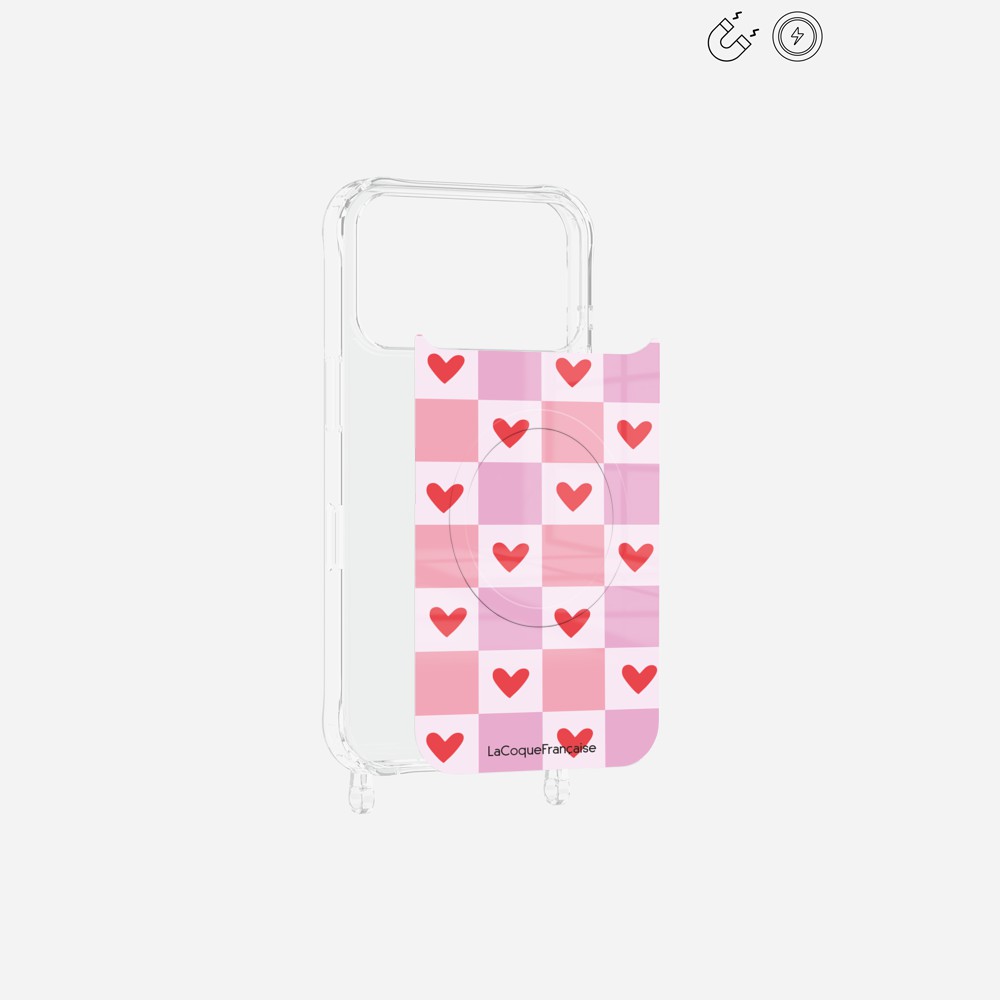 Plaque Magnetique Imprimee Coeur Carreau