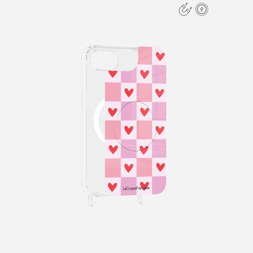 Plaque Magnetique Imprimee Coeur Carreau