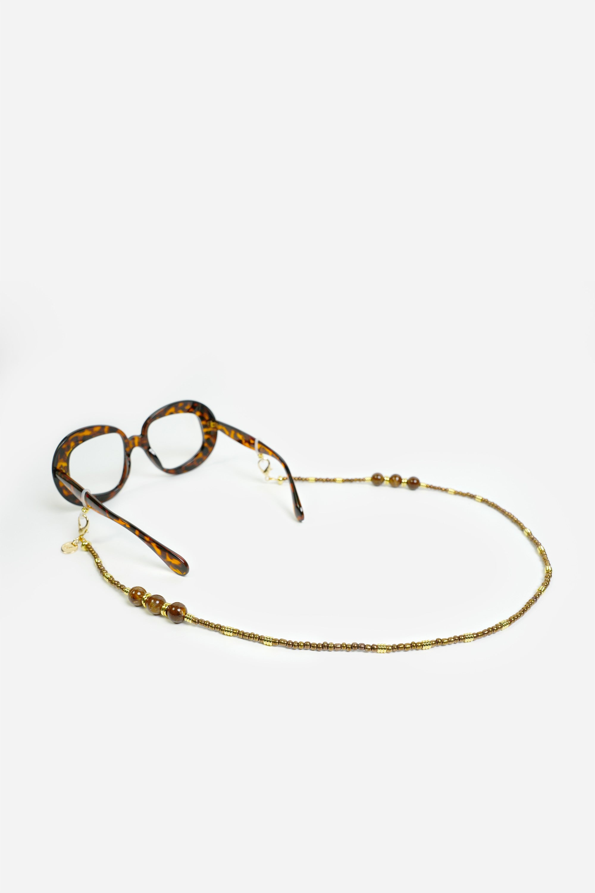 Bijoux Chaine De Lunettes Iris Bronze 72 cm