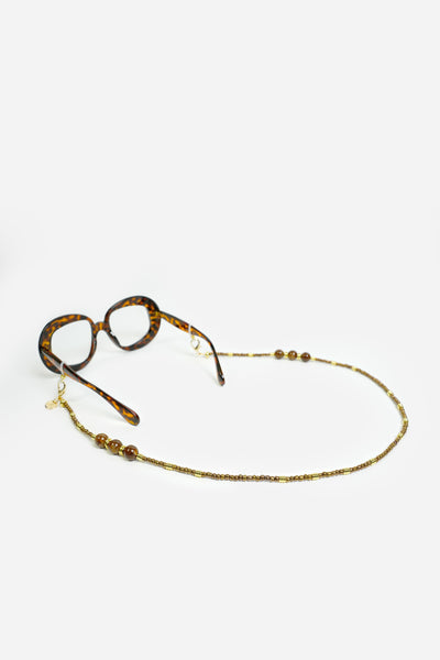 Bijoux Chaine De Lunettes Iris Bronze 72 cm