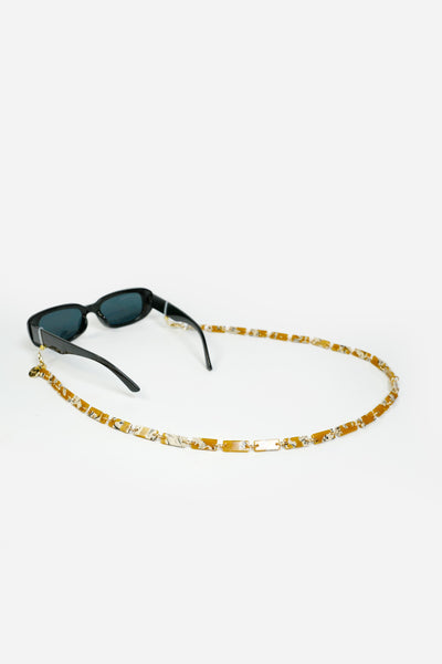 Bijoux Chaine De Lunettes Nahara Ambre 72 cm