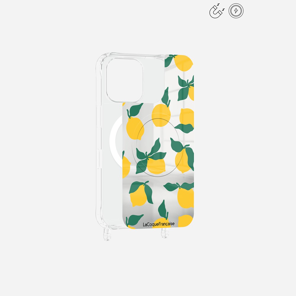 Coque Anneaux Miroir Imprimee Limonade