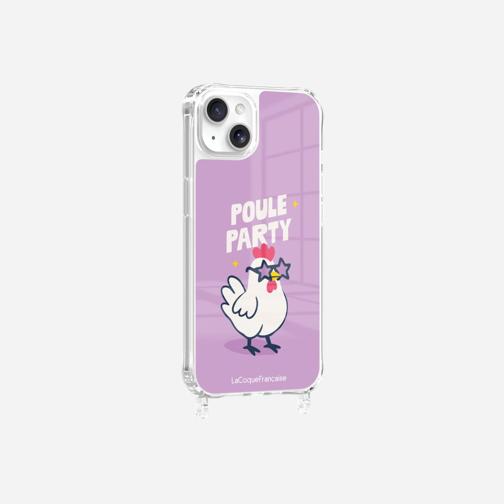 Coque Anneaux Imprimee Poule Party