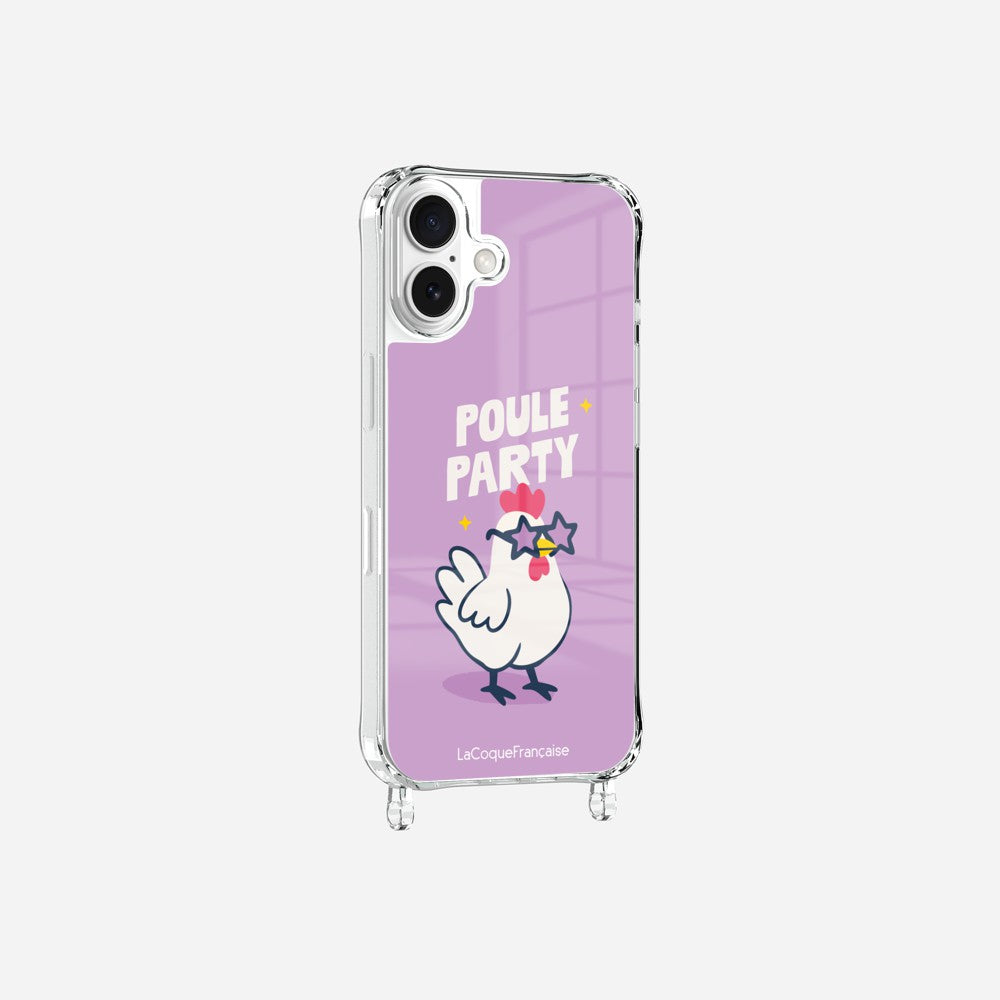 Coque Anneaux Imprimee Poule Party