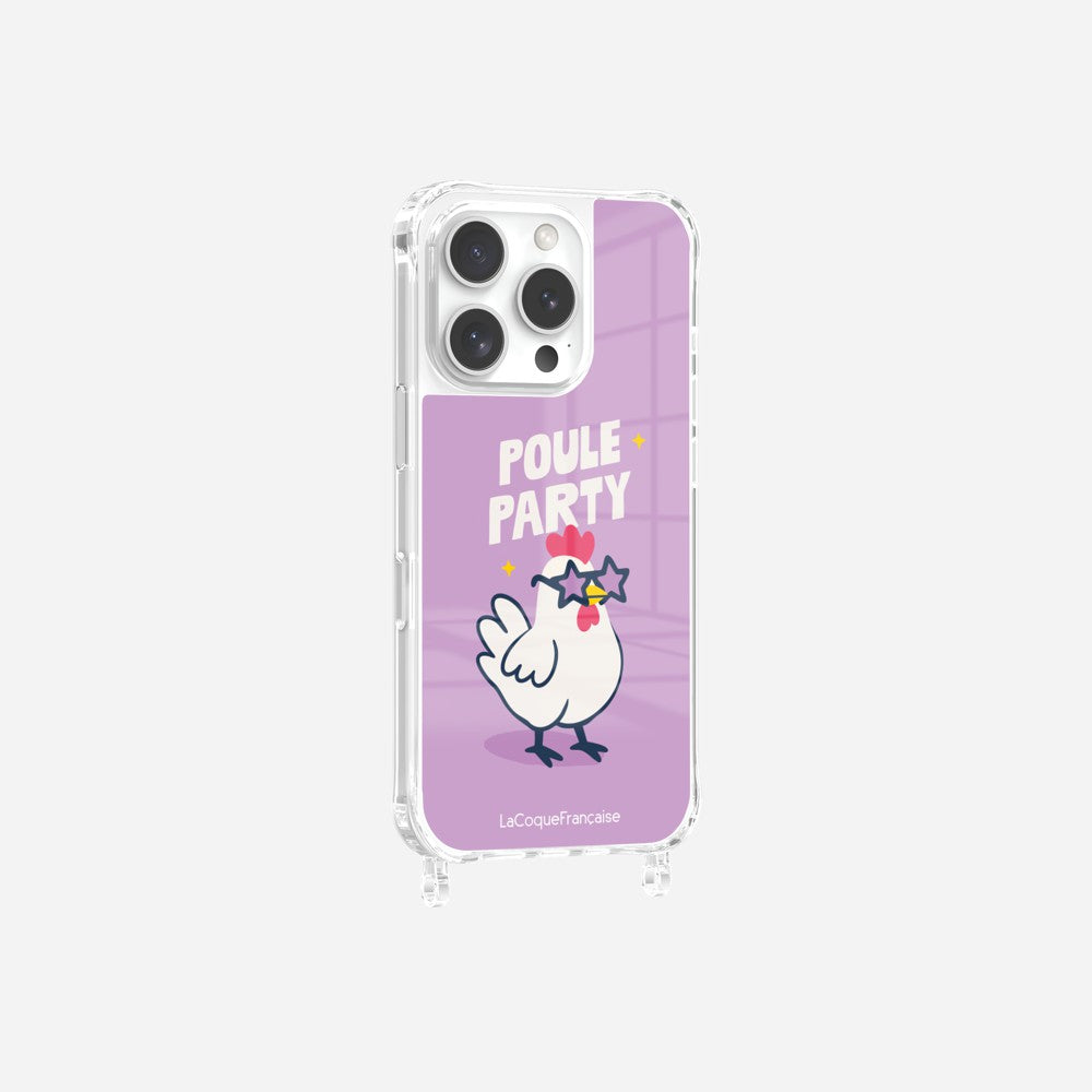 Coque Anneaux Imprimee Poule Party
