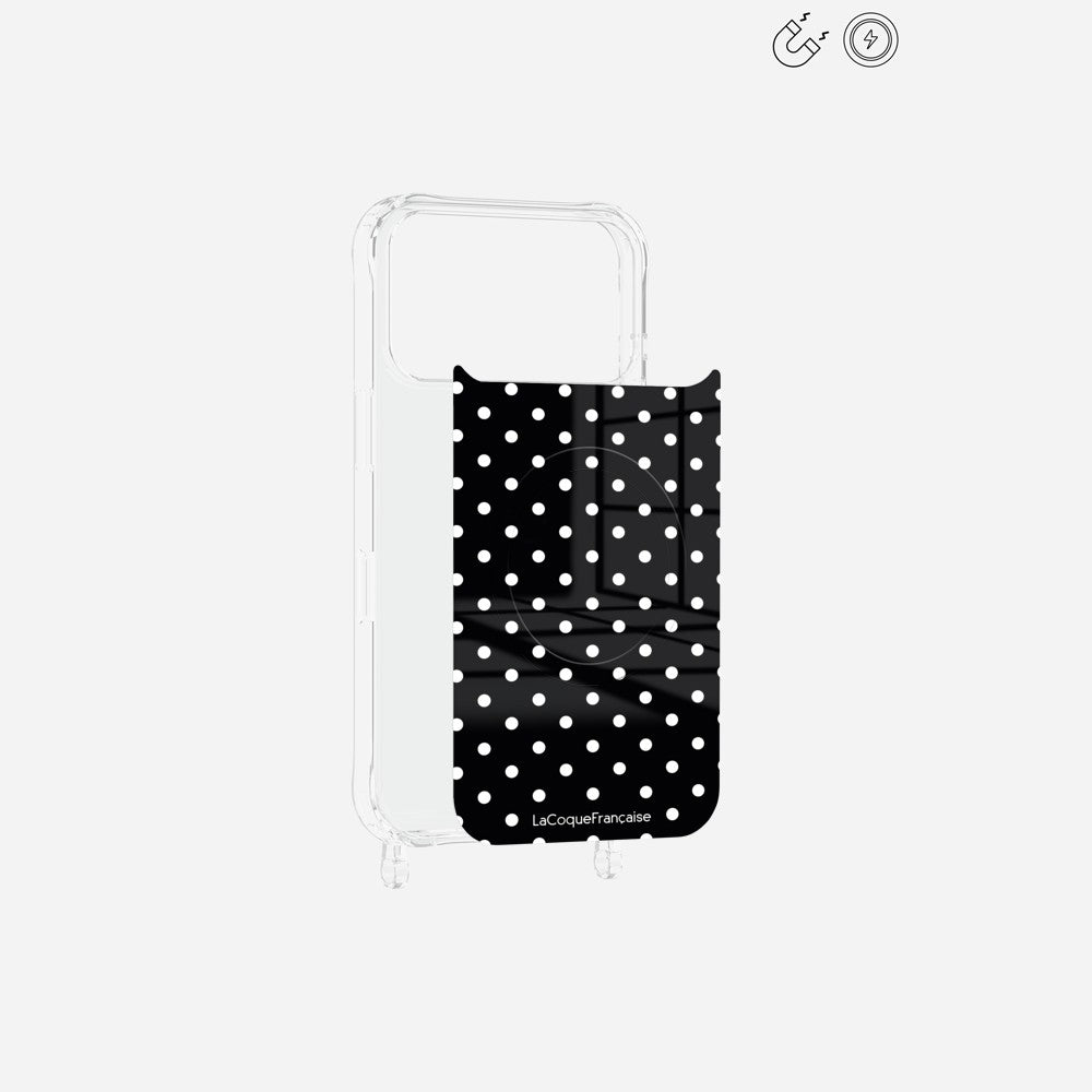 Plaque Magnetique Imprimee Pois Blanc - 3