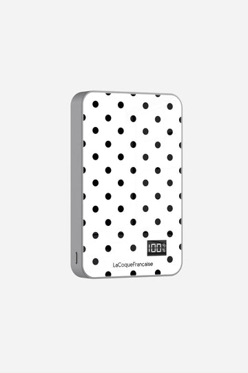 Batterie Magsafe Pois Noir Blanc 10 000 Mah