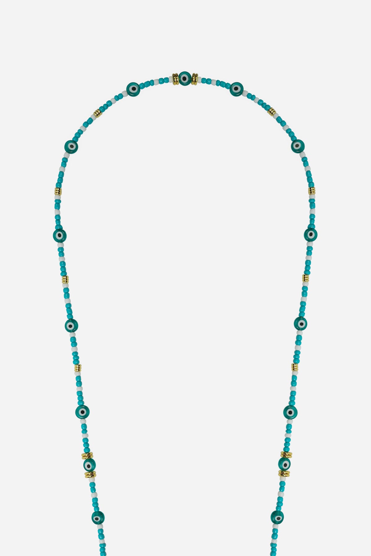Chaine Longue Paros Turquoise 120 cm - 3