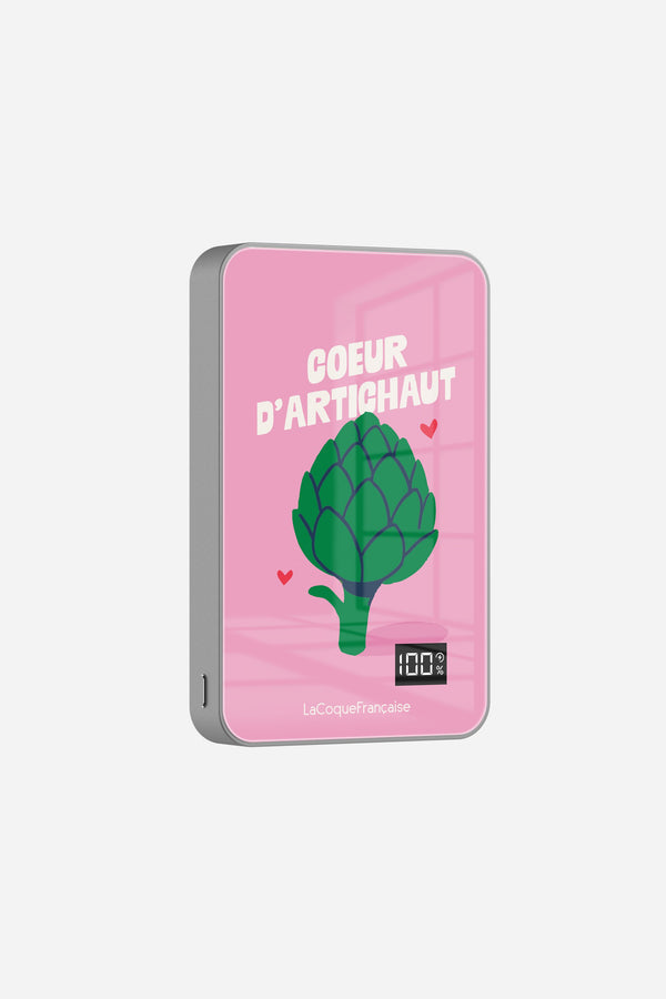 Batterie Magsafe Coeur D'artichaut Rose 10 000 Mah