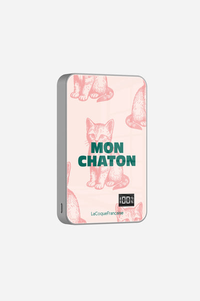 Batterie Magsafe Mon Chaton Rose 10 000 Mah