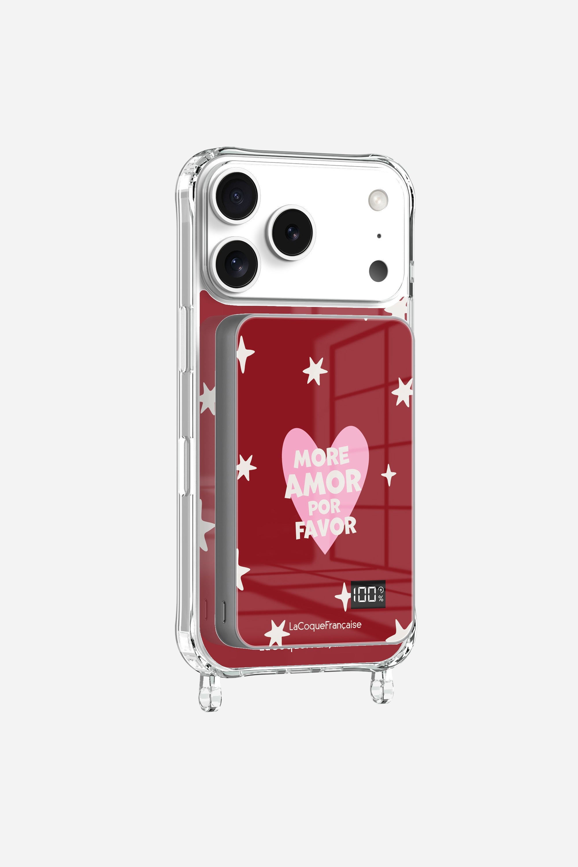 Batterie Magsafe More Amor Coeur Bordeaux 10 000 Mah