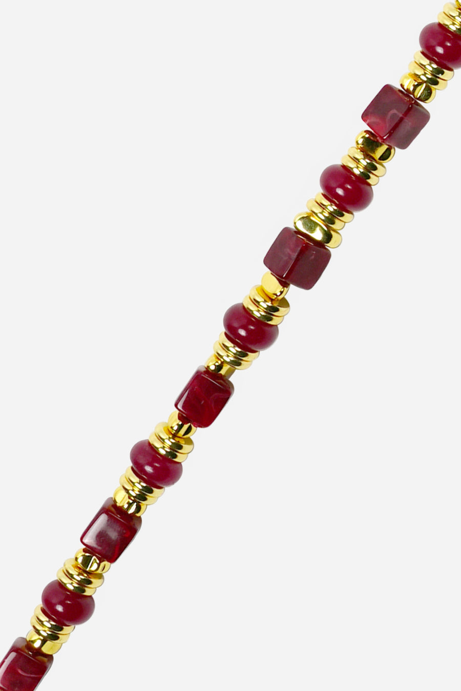 Chaine Longue Jeanne Bordeaux 120 cm - 2