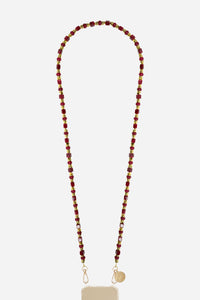 Chaine Longue Jeanne Bordeaux 120 cm