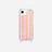 Coque Anneaux Imprimee Rayure Rose
