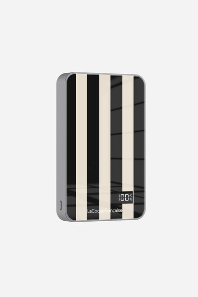 Batterie Magsafe Rayure Noir Beige Noir 10 000 Mah