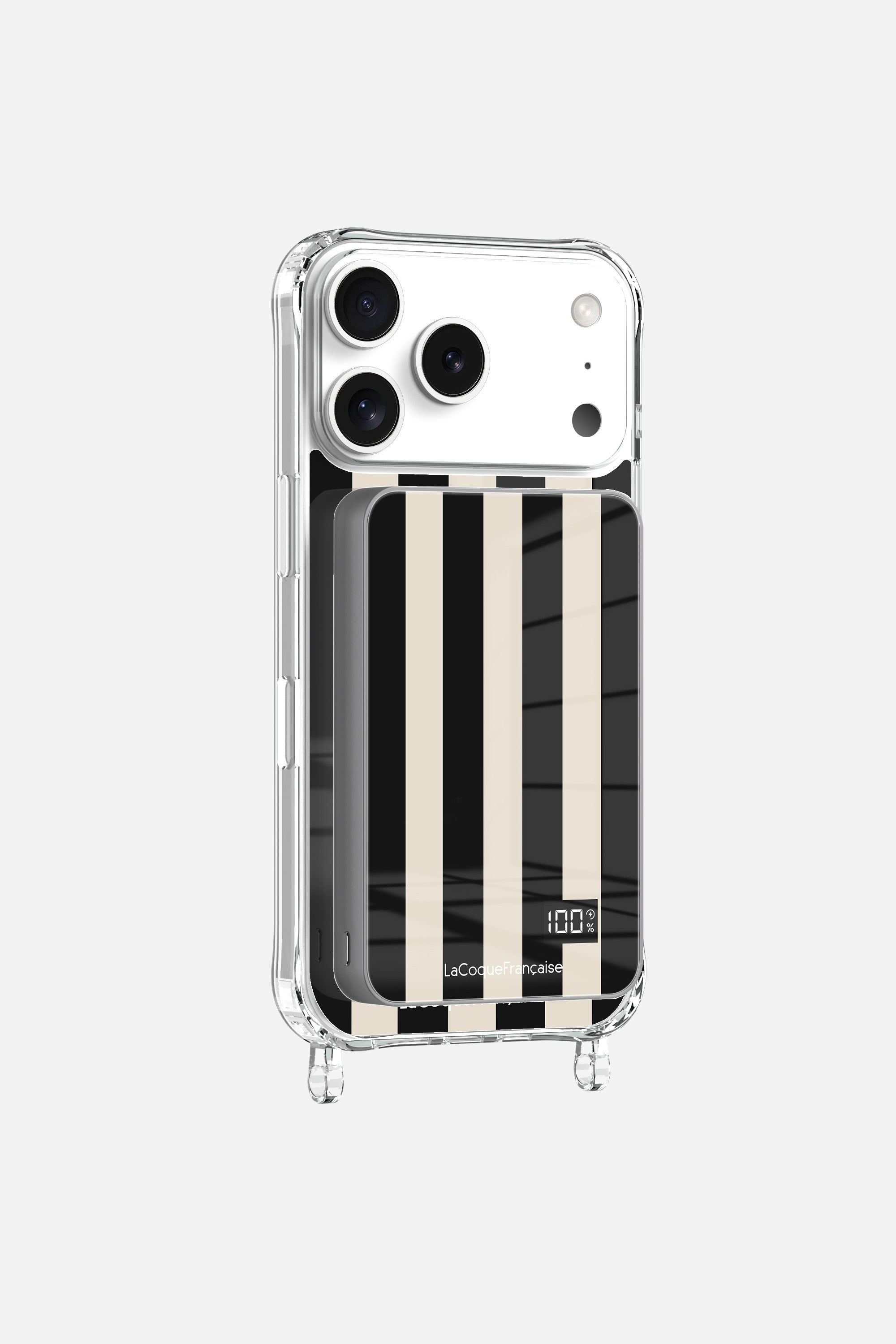 Batterie Magsafe Rayure Noir Beige Noir 10 000 Mah