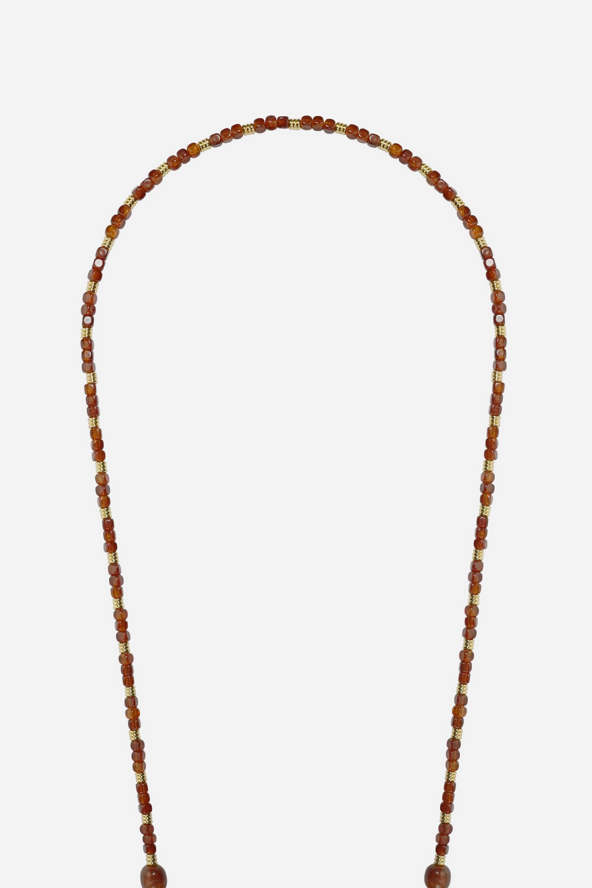 Chaine Longue Alda Marron 120 cm