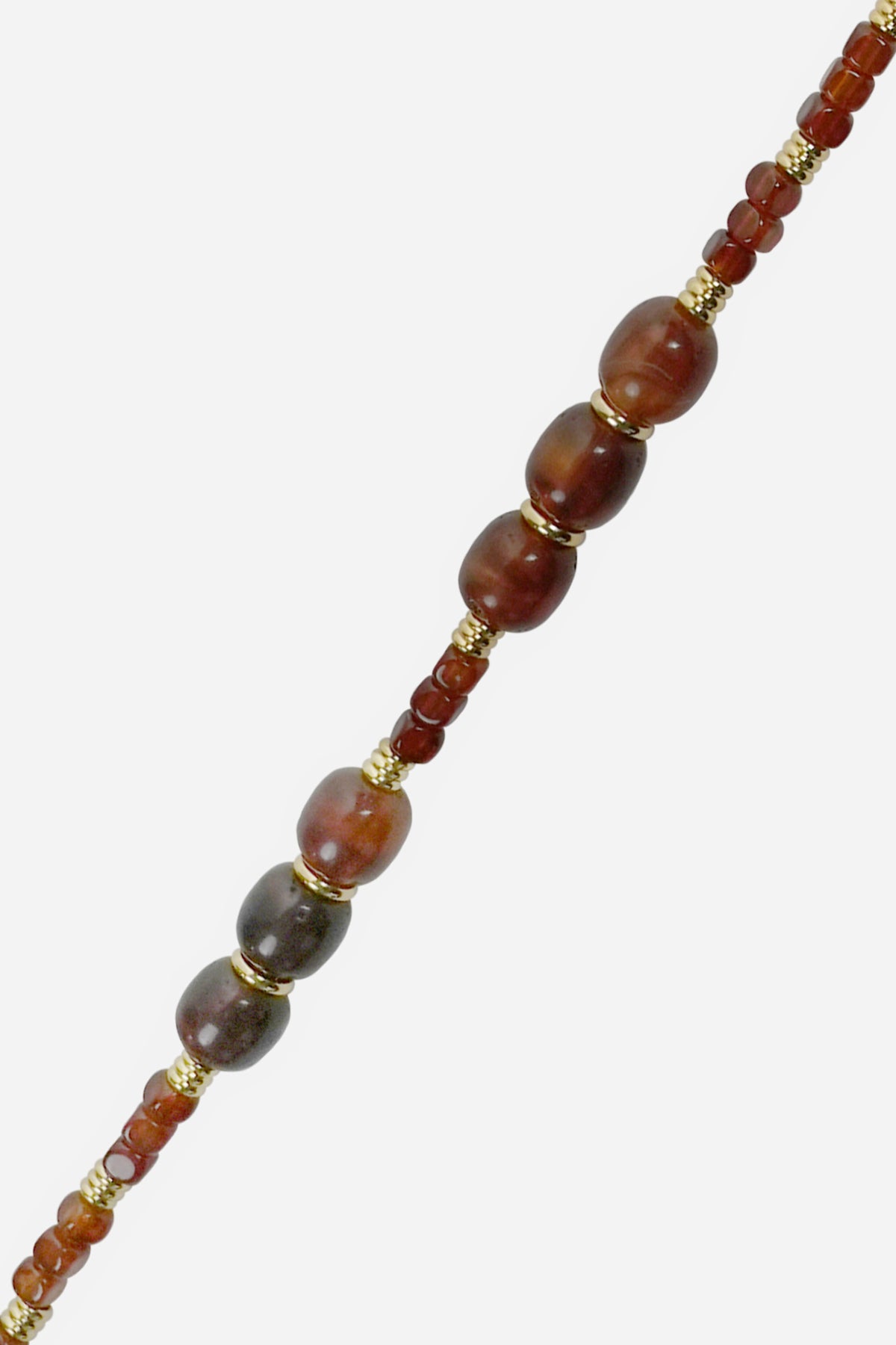 Chaine Longue Alda Marron 120 cm - 3