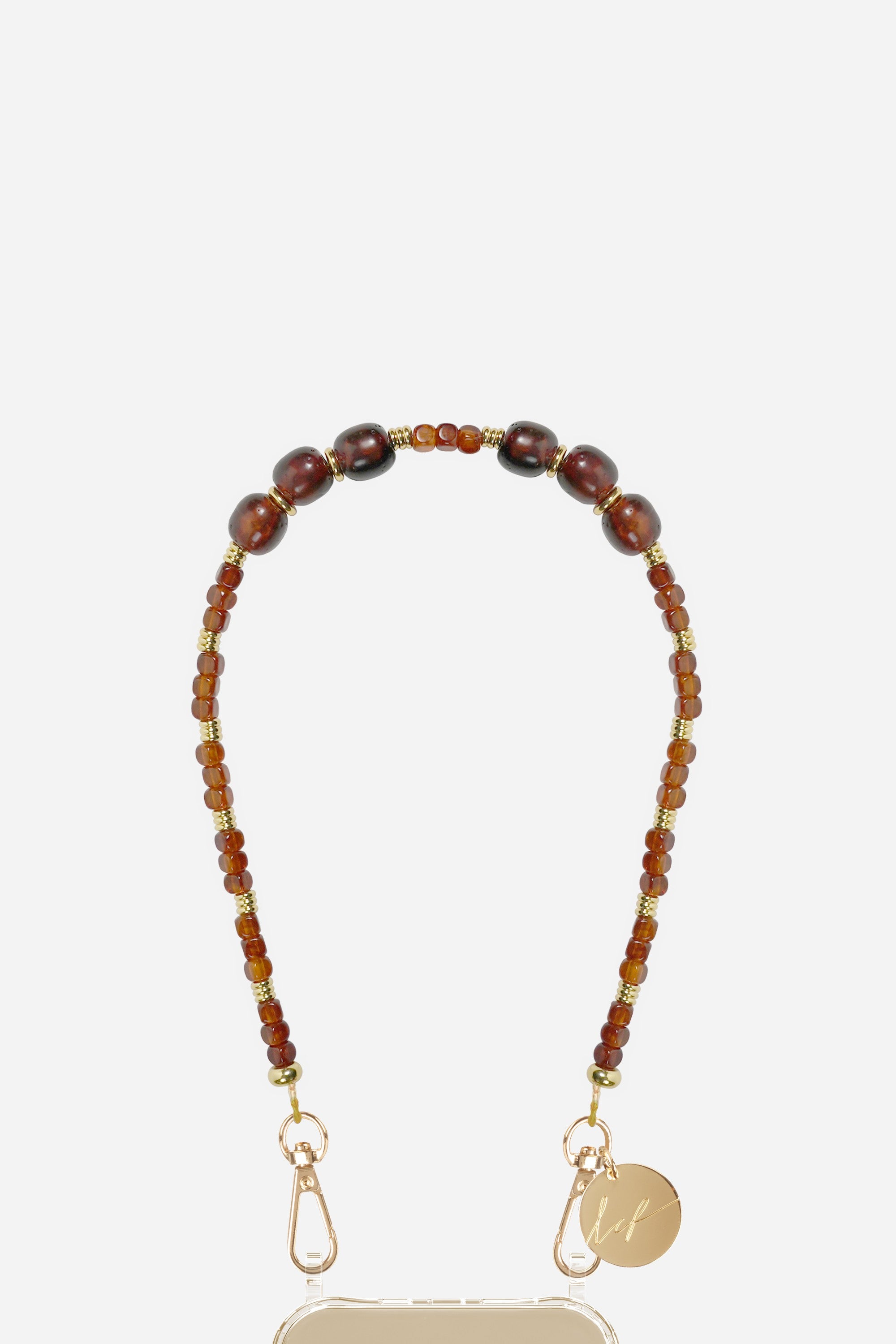 Chaine Courte Alda Marron 40 cm