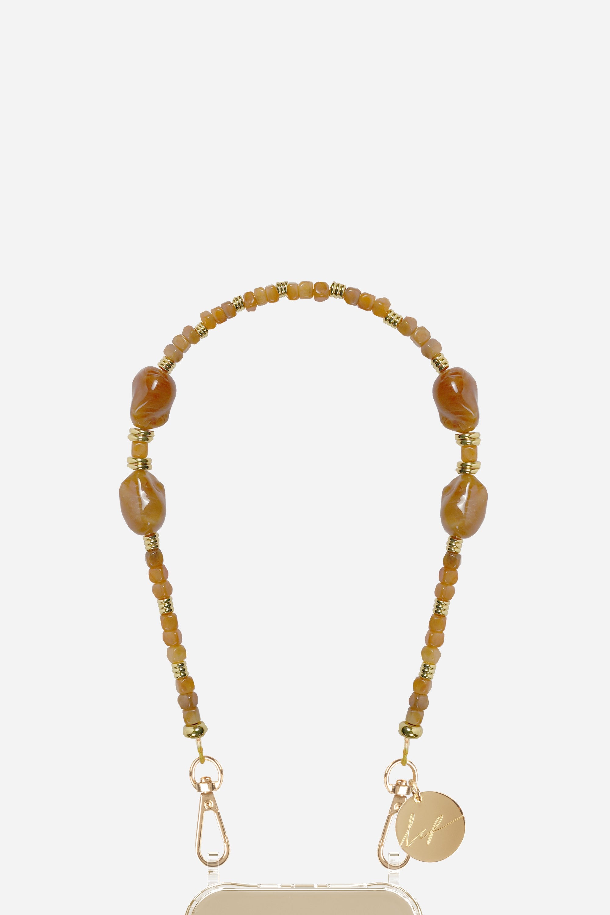 Chaine Courte Berta Camel 40 cm