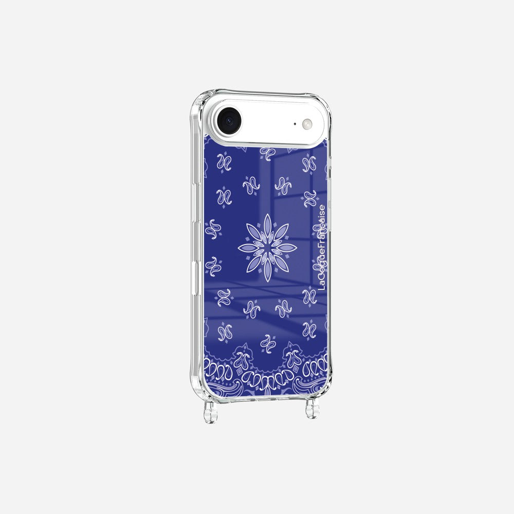 Blue Bandana Printed Rings Case