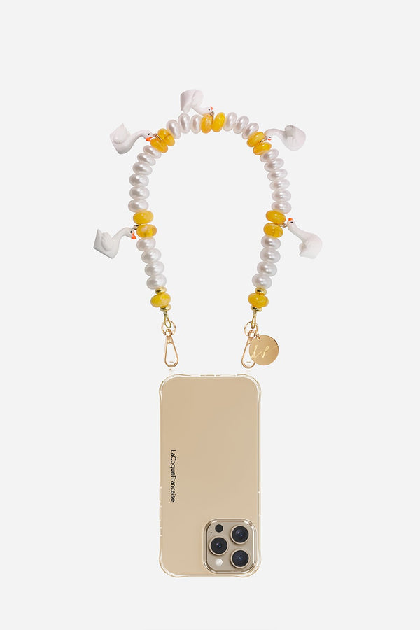 Chaine Courte Perle Blanc 40 cm