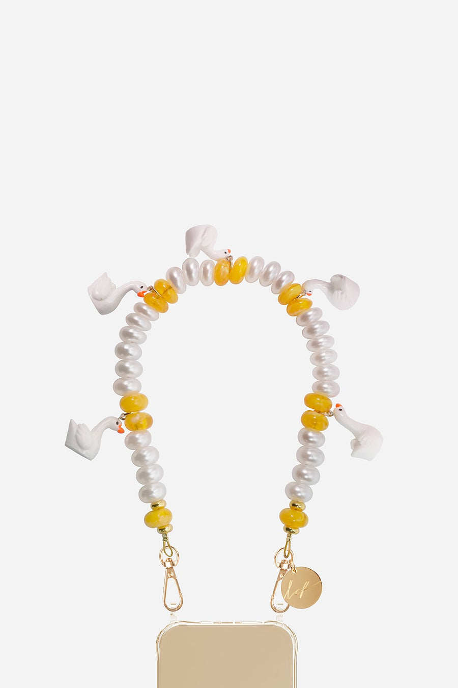 Chaine Courte Perle Blanc 40 cm - 2