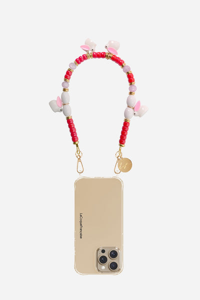 Chaine Courte Bugs Rouge 40 cm