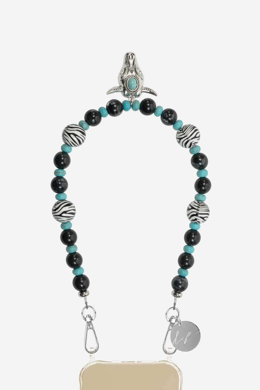 Chaine Courte Dolores Noir 40 cm - 2