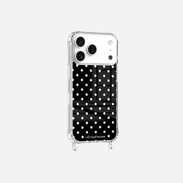 Coque Anneaux Imprimee Pois Blanc - 3