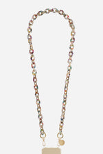 Chaine Longue Cassy Ecaille Multi 120 cm