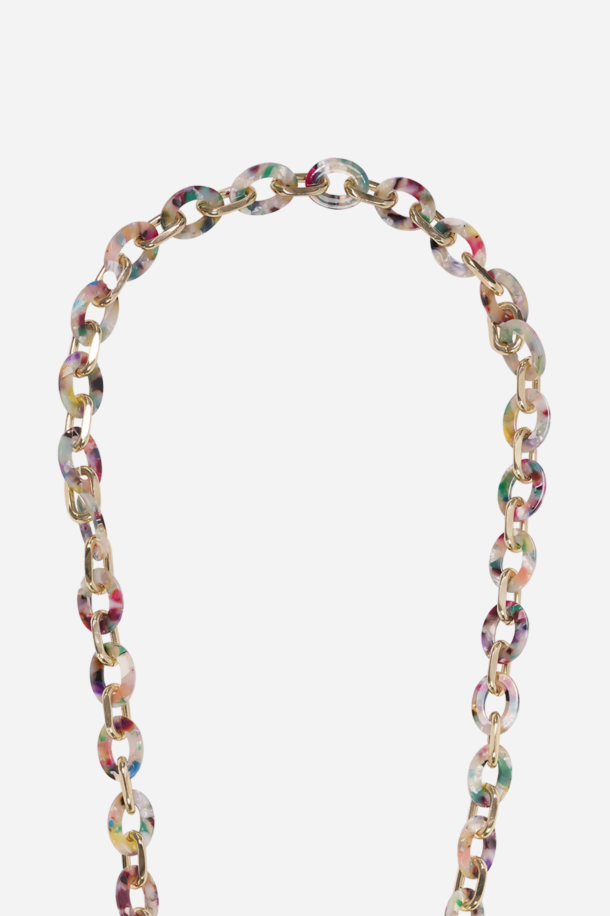 Chaine Longue Cassy Ecaille Multi 120 cm