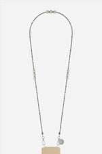 Long Iris Silver Chain 120 cm