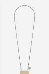 Chaine Longue Iris Argent 120 cm