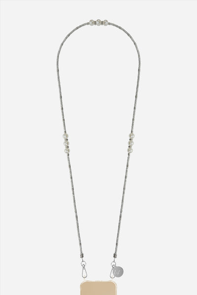 Long Iris Silver Chain 120 cm