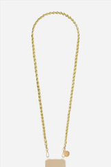 Chaine Longue Lou Jaune 120 cm