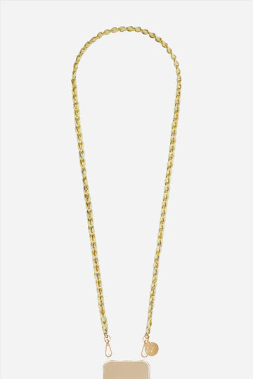 Chaine Longue Lou Jaune 120 cm