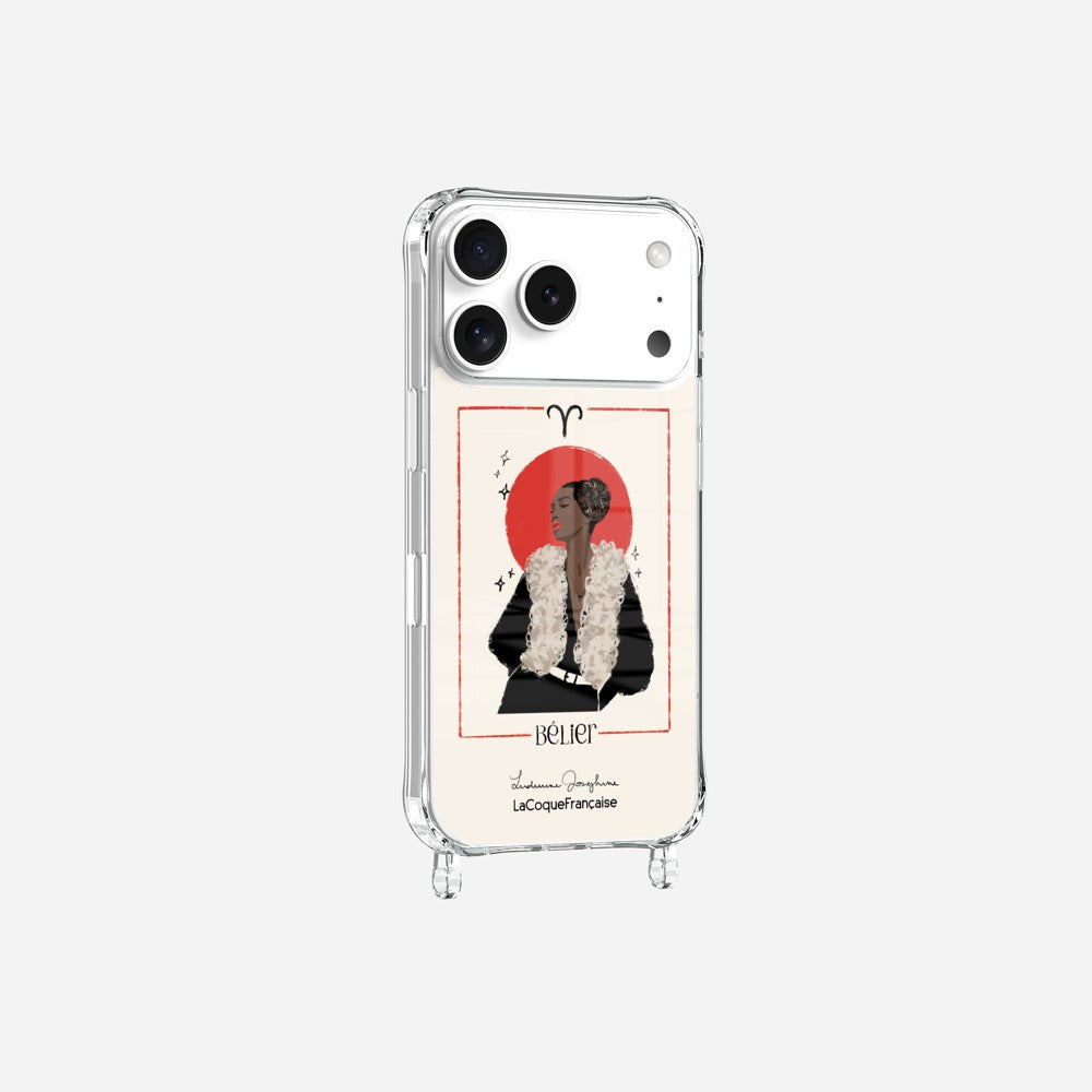 Coque LUDIVINE JOSEPHINE X LCF Anneaux Imprimee Belier