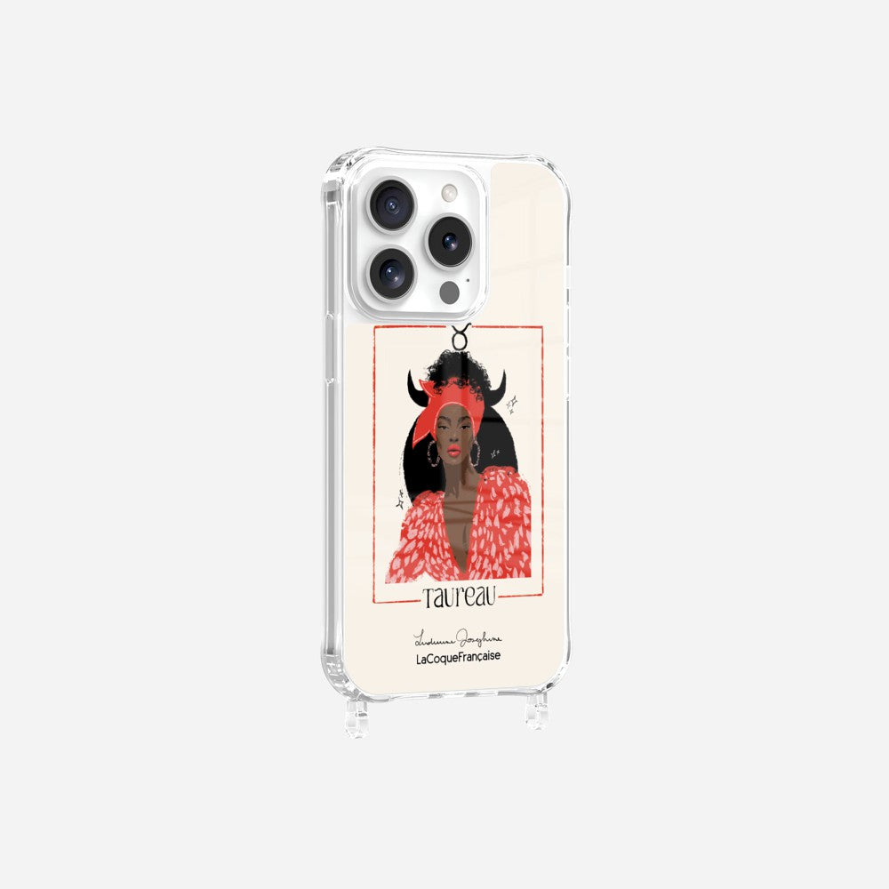 Coque LUDIVINE JOSEPHINE X LCF Anneaux Imprimee Taureau